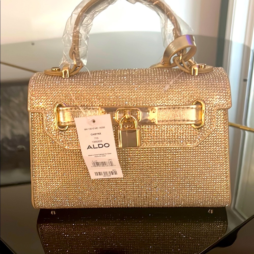 COPY - Aldo Shimmering Gold Satchel